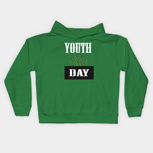 T-shirt design for youth day Kids Hoodie